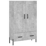 Highboard Concrete Grey 69.5x31x115 cm Engineered Wood 830336