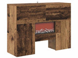 Electric Fireplace Old Wood 75 x 24.5 x 75 cm Engineered wood 8020774