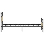 Bed Frame without Mattress Sonoma Oak 100x190 cm Engineered Wood 4106804