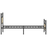 Bed Frame without Mattress Sonoma Oak 100x190 cm Engineered Wood 4106804