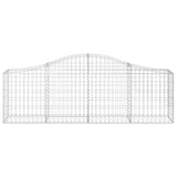 Arched Gabion Baskets 11 pcs 200x30x60/80 cm Galvanised Iron 3145397
