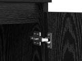 Sideboard Black Oak 60 x 35 x 70 cm Engineered Wood and Iron 881268