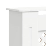 MDF Radiator Cover White 205 cm 325555
