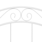 Bed Frame without Mattress White Metal 90x200 cm 324989