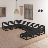 9 Piece Garden Lounge Set Solid Pinewood 3076143