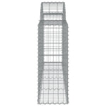 Arched Gabion Baskets 12 pcs 200x30x80/100 cm Galvanised Iron 3146099