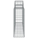 Arched Gabion Baskets 12 pcs 200x30x80/100 cm Galvanised Iron 3146099
