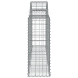 Arched Gabion Baskets 6 pcs 200x30x80/100 cm Galvanised Iron 3146093