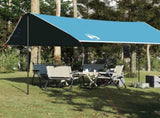 Camping Tarp Blue 430x380x210 cm Waterproof 94683