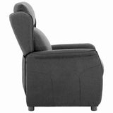 Recliner Chair Dark Grey 66.5 x 94 x 101.5 cm Polyester 340153
