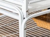 Large Bird Cage Budgie Cage 3 Tier Aviary with Stand Wheels, Toys, Ladders, Shelf for Canaries, T3398P349817