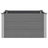 Garden Raised Bed WPC 100x100x54 cm Grey 43605