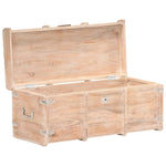 ZNTS Storage Chest 90x40x40 cm Solid Acacia Wood 289644