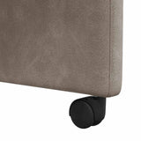 Dining Chairs with Wheels 2 pcs Grey 58 x 67 x 97 cm 42017859