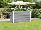Planter Light Grey 100 x 40 x 75 cm Steel 42018133