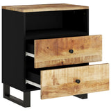 Bedside Cabinet 50x33x62 cm Solid Wood Mango&Engineered Wood 350664