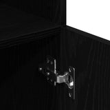 Kitchen Cabinet Black 57x41.5x131.5 cm Engineered Wood 860122