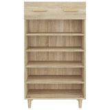 Shoe Cabinet Sonoma Oak 60x35x105 cm Engineered Wood 812783