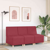 Modular Sofa Unit Armless Wine Red 55 x 74 x 82 cm Faux Leather 4108491