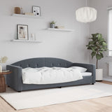 Day Bed without Mattress Dark Grey 90x190 cm Single Velvet 354153