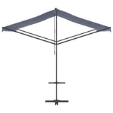 Free Standing Awning Blue and White 300x300 cm Fabric and Steel 368931