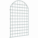 Pond Fence Set 8 pcs Green 50 x 80 cm Steel 42017317