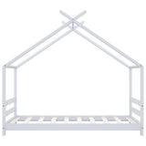 Kids Bed Frame White Solid Pine Wood 80x160 cm 289611