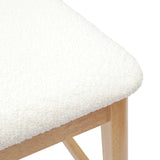 Dining Chairs 2 pcs Natural 48 x 49 x 95 cm Solid Rubber Wood 42020482