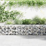 ZNTS Gabion Wall with Covers Galvanised Steel 300x30x50 cm 147820