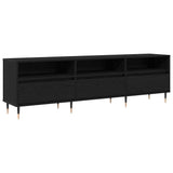 TV Cabinet Black Oak 150 x 30 x 45 cm Engineered Wood 869075