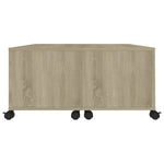 Coffee Table Sonoma Oak 75x75x38 cm Engineered Wood 806870