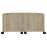 Coffee Table Sonoma Oak 75x75x38 cm Engineered Wood 806870