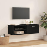 Wooden Cabinet Black 100.5 x 39 x 30 cm Engineered Wood 880242