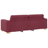Sofa 2 pcs Wine Red Fabric 3324713
