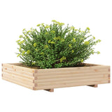 Garden Planter 110x110x26.5 cm Solid Wood Pine 847323
