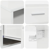 TV Cabinet Set FLORIN 3 pcs High Gloss White Engineered Wood 3397938