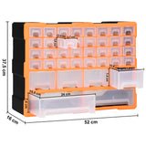 ZNTS Multi-drawer Organiser with 40 Drawers 52x16x37.5 cm 147577