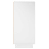Sideboard High Gloss White 33.5 x 34.5 x 75 cm Engineered Wood 8011508
