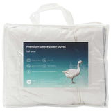 90% Goose Down Duvet Set FULDA 2 pcs 152 x 203 cm All Seasons 3442184