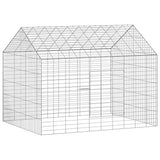 Rabbit Cage Silver 100 x 78 x 78 cm Galvanised Steel 42019232