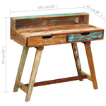 ZNTS Desk Solid Reclaimed Wood 243270