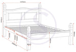 ZNTS Corona 4'6" Bed Low Foot End 200-203-010