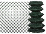 Chain Link Fence Steel 0,8x15 m Green 140343