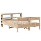Bed Frame without Mattress 140x190 cm Solid Wood Pine 3306198
