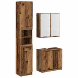 Bathroom Cabinet Set 3 pcs Old Wood Engineered Wood 3415656