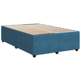 Bed Frame without Mattress Blue 120x200 cm Velvet 3285004
