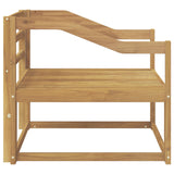 Outdoor Middle Sofa Solid Acacia Wood White 3439023
