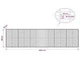 Gabion with 3.5 mm Wire and 5x10 cm Mesh 600x30x200 cm 3462774