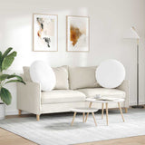 Seat Cushions 2 pcs White 80 x 29 cm Fabric 42014242