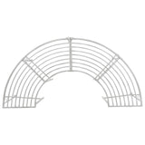Tree Bench 4-Seater 160 x 80 x 44 cm Steel Antique White 42029512